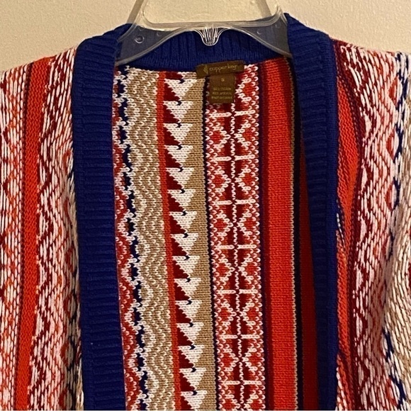 Copper Key Women’s Long Sleeve Open Front Tight Knit Sweater Multicolor Size S - Picture 2 of 7